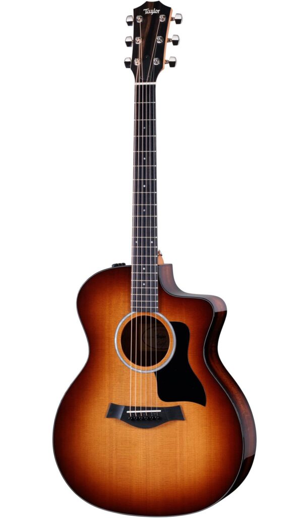 Image of Taylor 214ce-K SB Plus acoustic-electric guitar with sunburst finish, on sale for Black Friday guitar deal