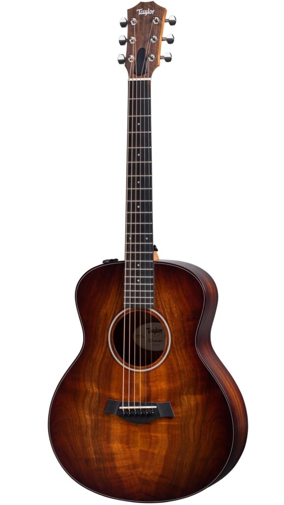 Image of Taylor GS Mini-e Koa Plus travel-size acoustic guitar